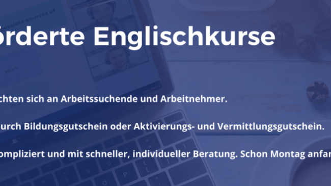 Jetzt Chancen nutzen und Englisch lernen – ideal auch während der Kurzarbeitszeit!