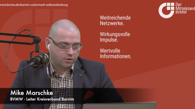 Telefoninterview mit Herrn Michael Scharf – Abteilungsleiter des Gewerbekundencenters der Sparkasse Barnim
