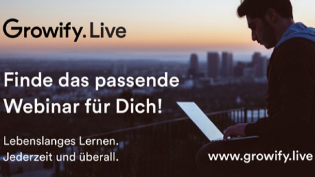 Lebenslanges Lernen gezielt und mit viel Freude? Growify.Live bietet alles, was man dazu braucht. Jederzeit und überall.